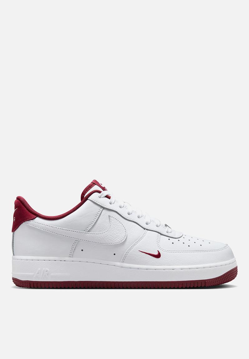 air force 1 white with red bottom