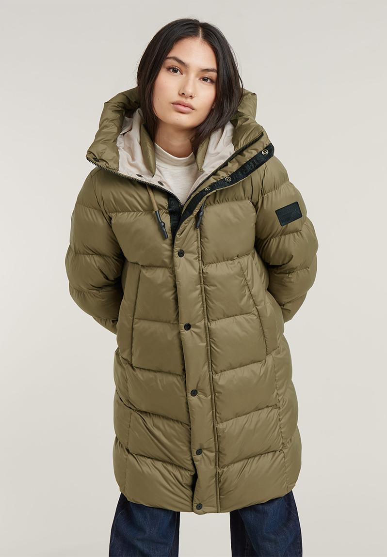 G-Star WHISTLER XL LONG BLANKET - Winterjas - dark olive/olijfgroen