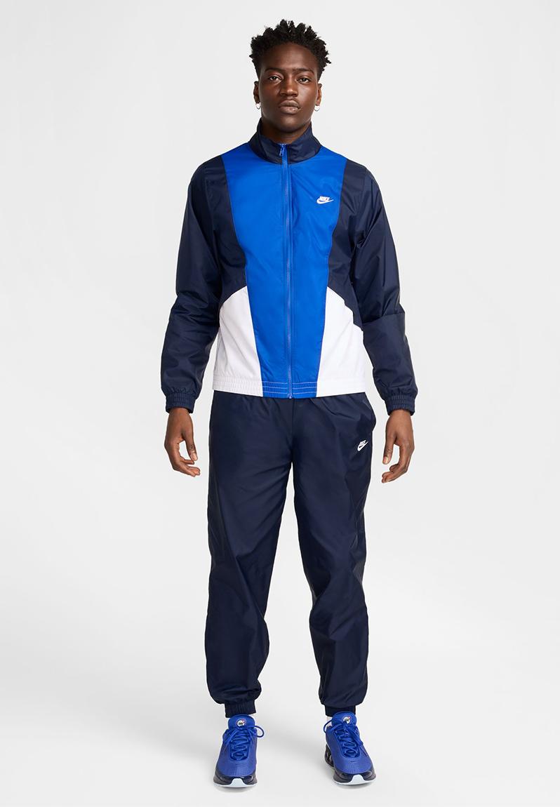 M Nk Club Wvn Trk Suit Obsidian/White/Game Royal/White Nike