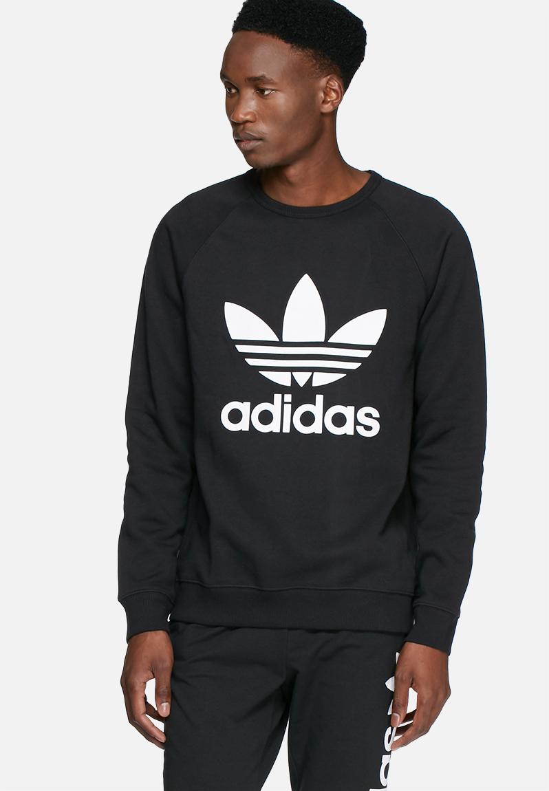 Trefoil fleece sweater - blk adidas Originals Hoodies, Sweats & Jackets ...