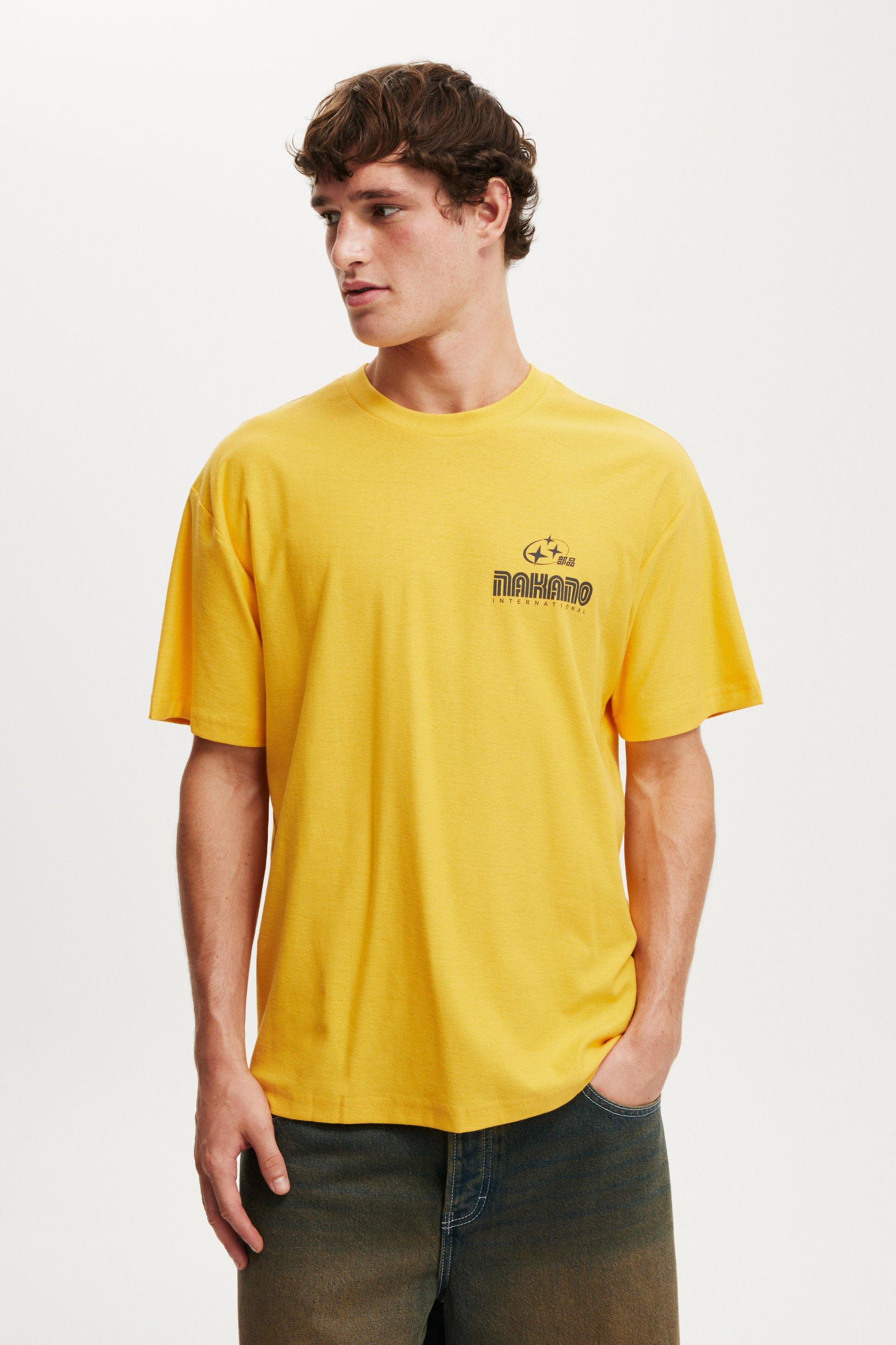Premium Loose Fit Art T-shirt - Safety Yellow/Nakano