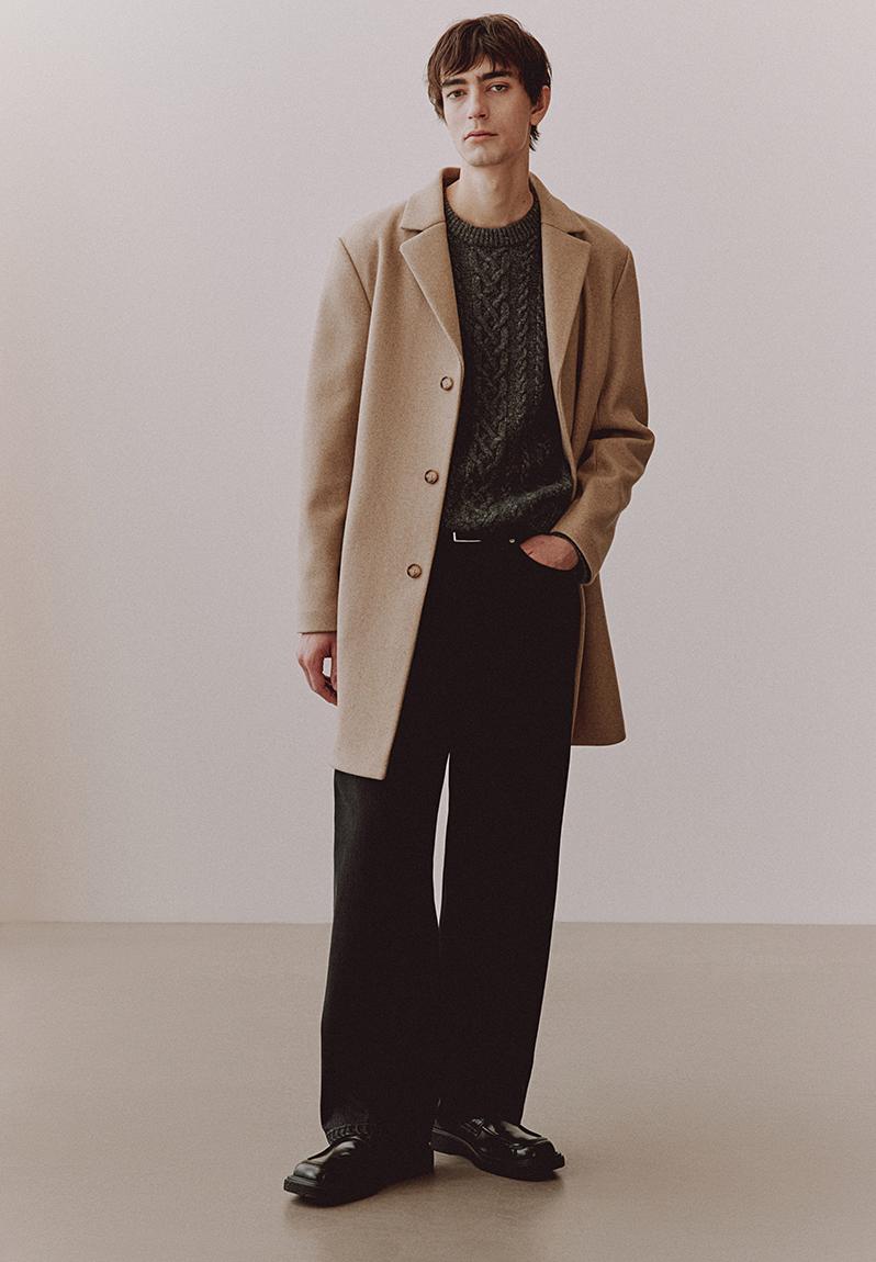 3922 Beige Hooded Coat