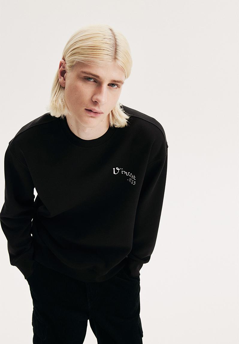 Loose fit sweatshirt - black/vincent van gogh - 1117747040