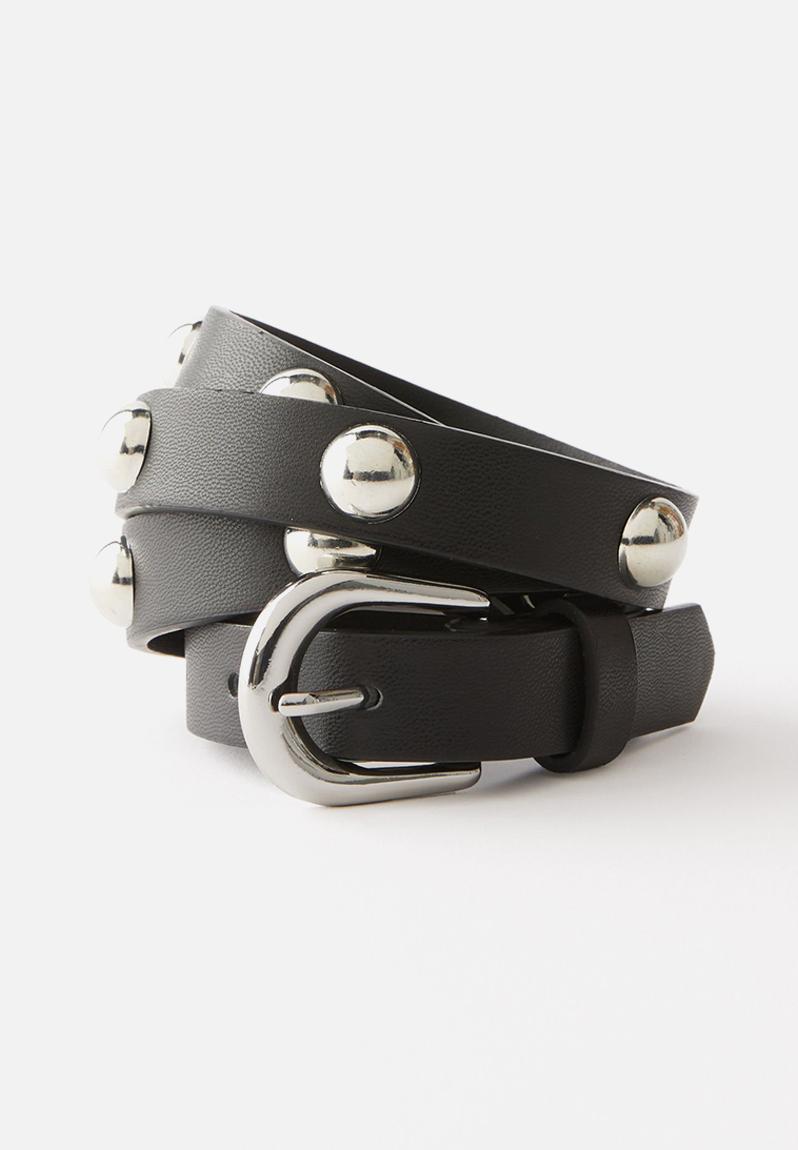 tabbed belt / black