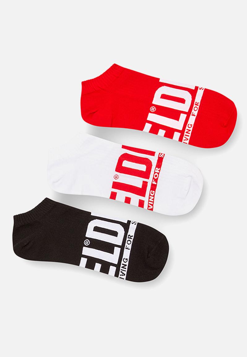 Chaussettes Diesel – Lot De 3 Paires Pour Homme | Couleurs Assorties, Coupe Confortable & Durable
