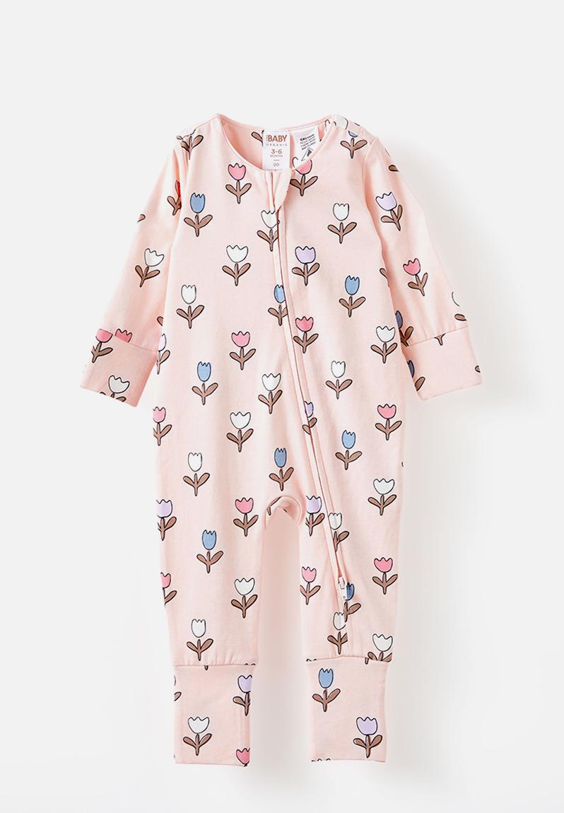 Pink Clover Sleep Romper by The Uptown Baby main image 1