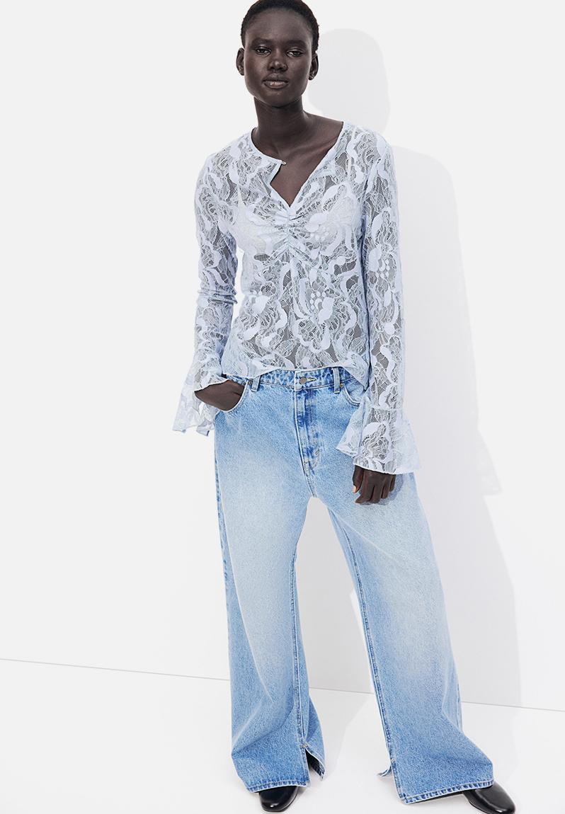 Bcmay Loose Blouse Lt Blue