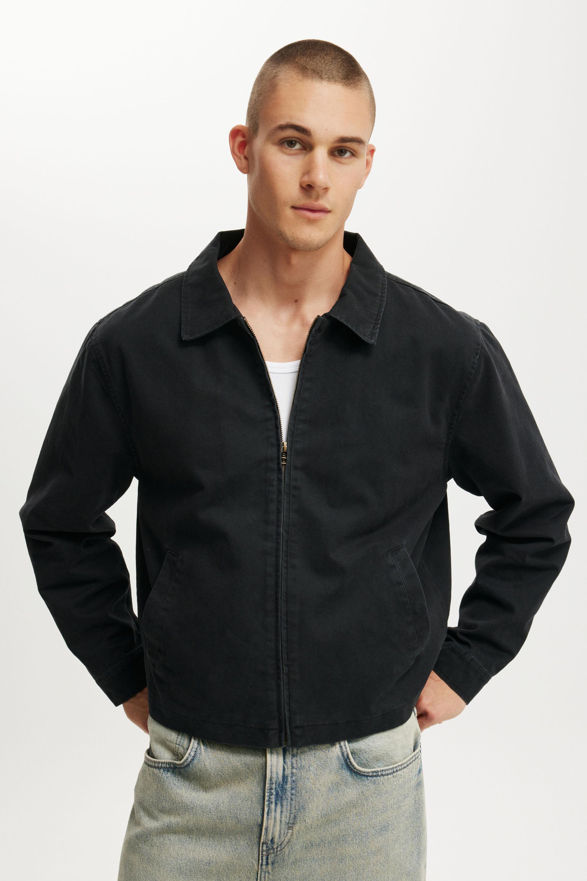 Halls Cropped Harrington Denim Jacket main image 1