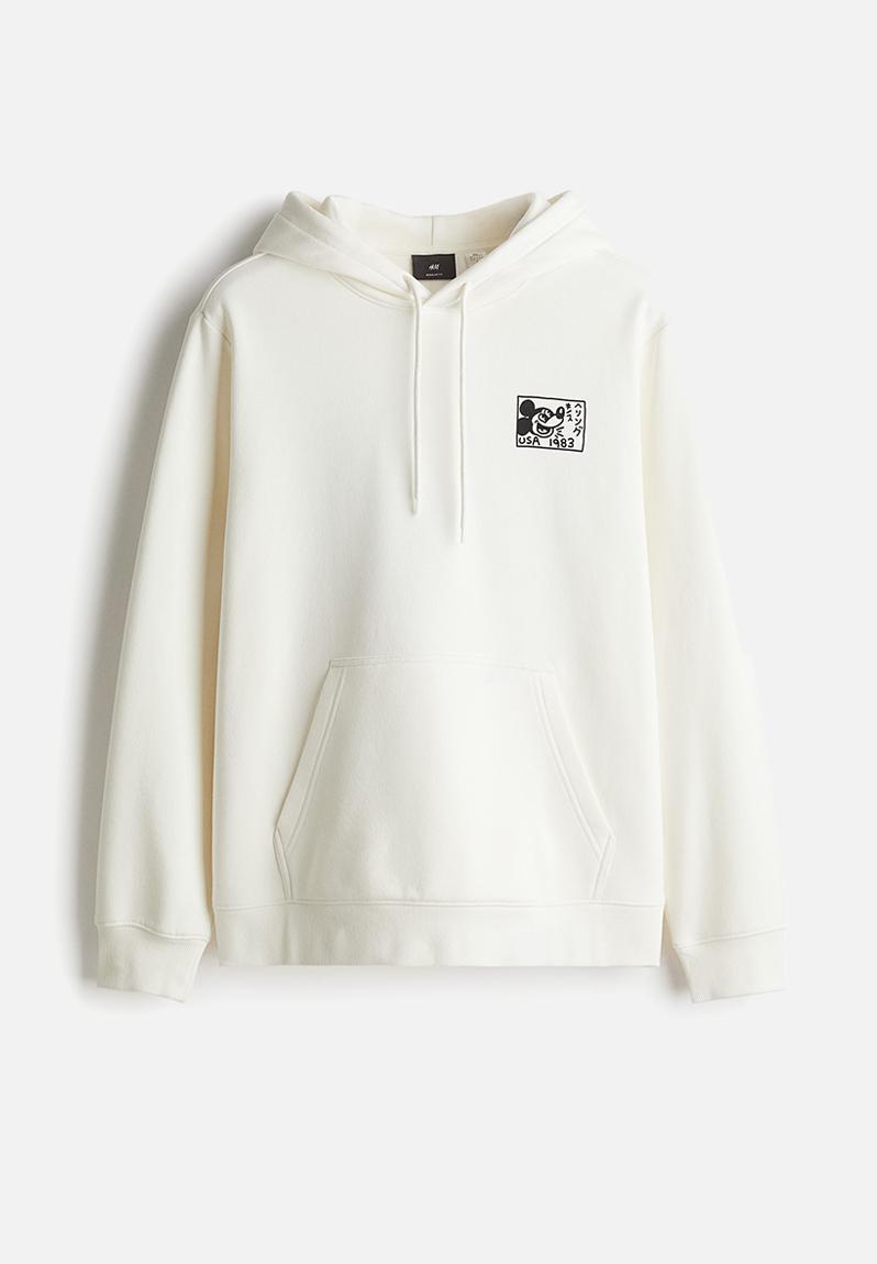 Regular fit hoodie - white/mickey mouse - 0846933165