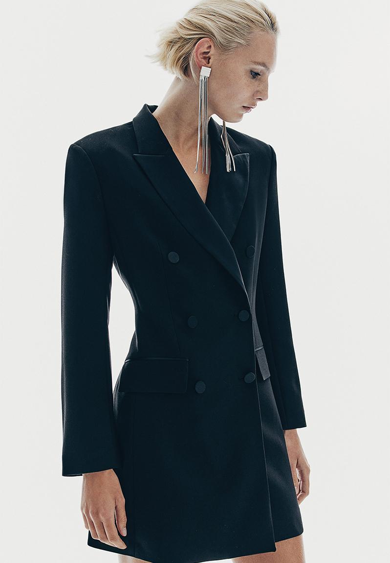 Tuxedo blazer dress black 1242777001 H&M Occasion