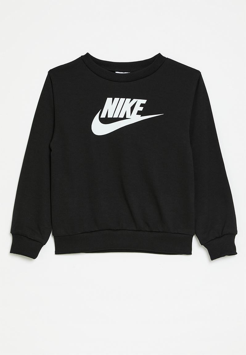 Nkn french terry crew- black