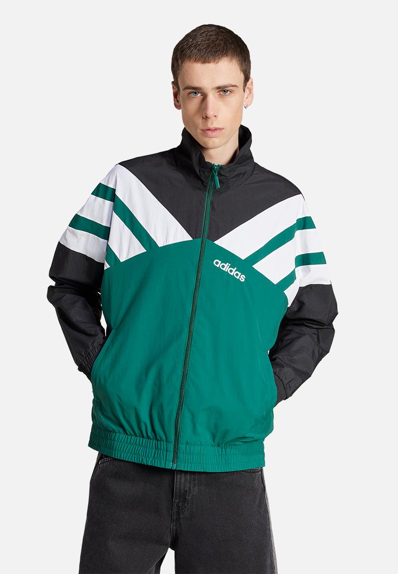 TRACK TOP - collegiate green/black