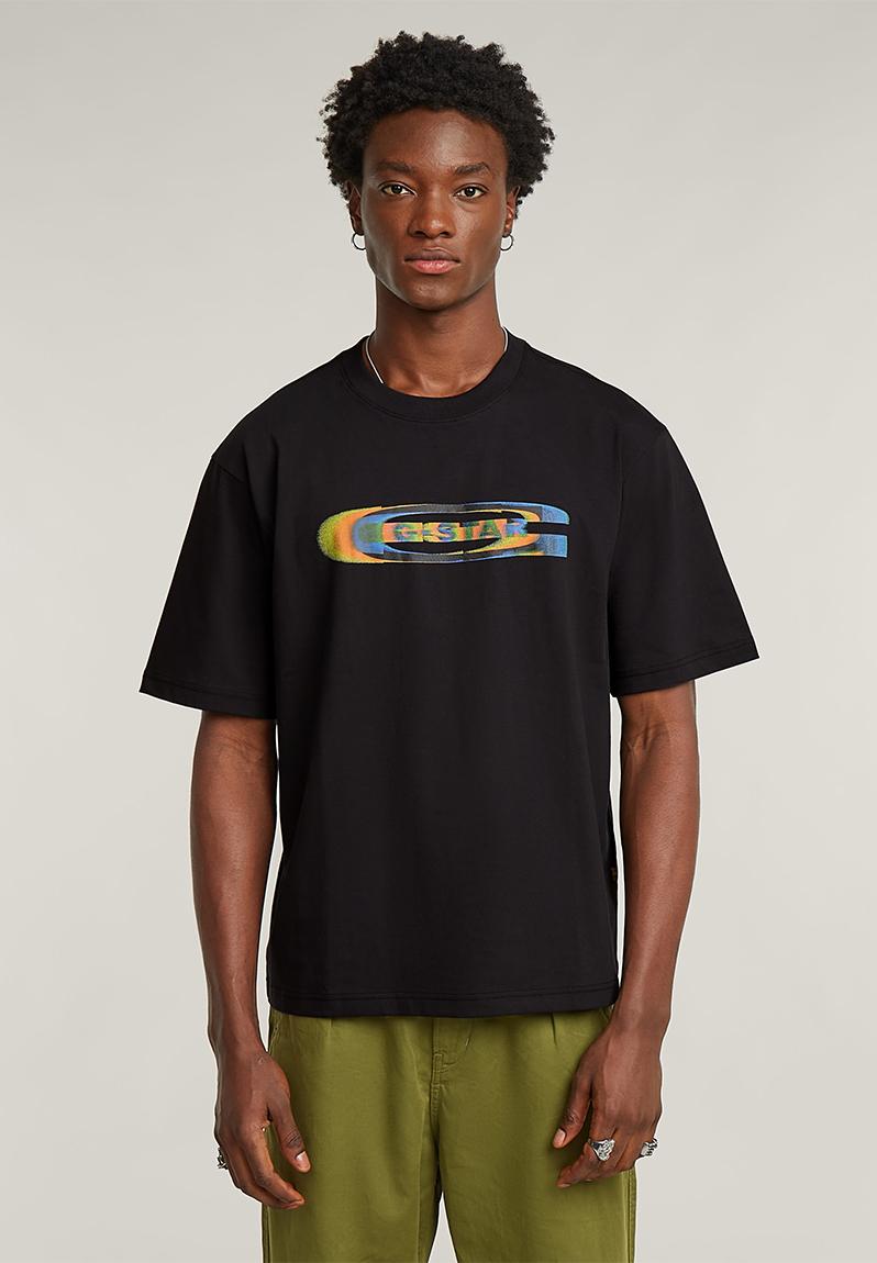 Color Shift Old Skool Logo Boxy R T - Dk Black