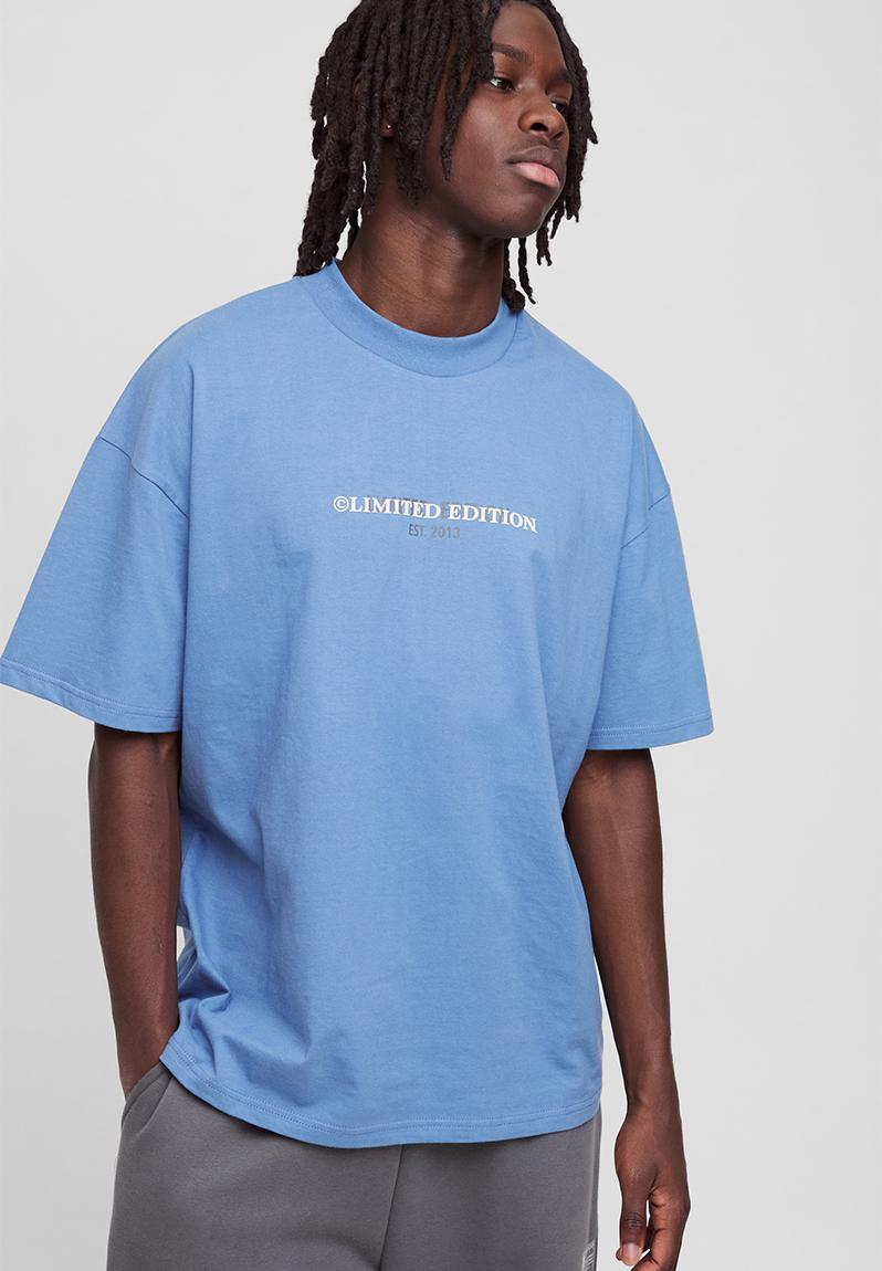 Oversized Limited Heavy T-shirt - Dusty Blue