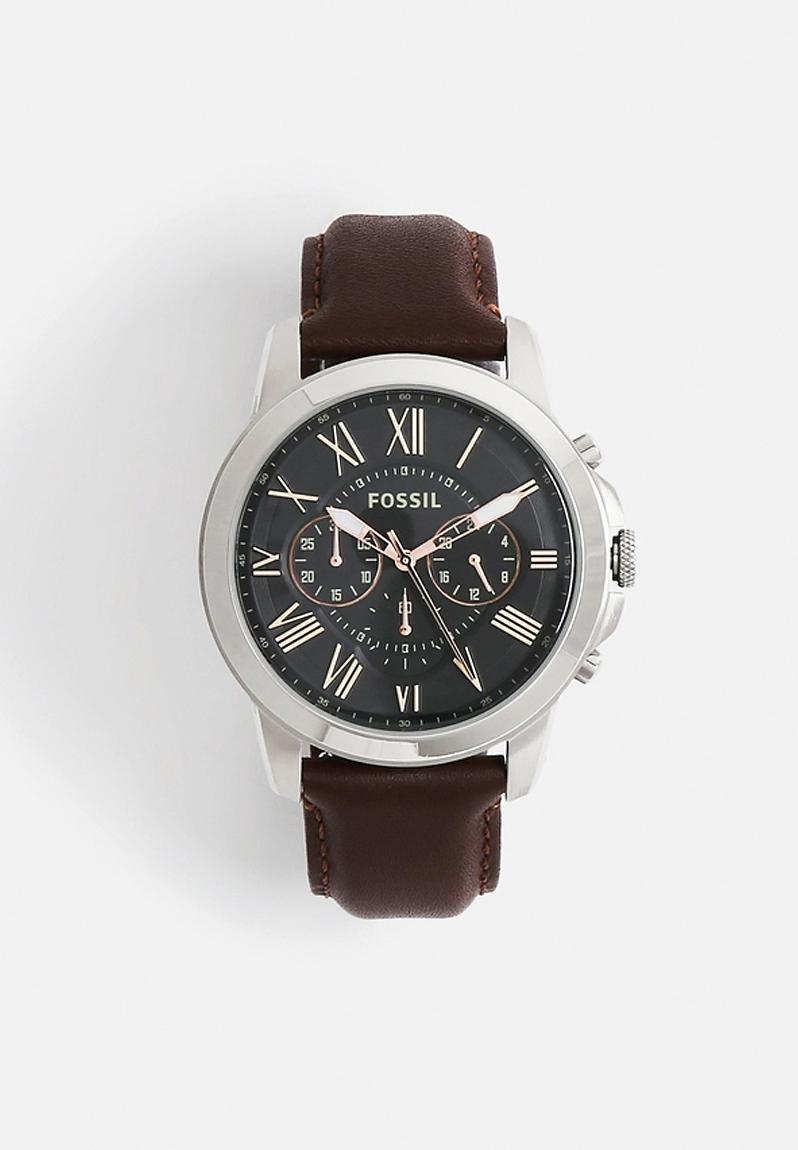 Grant – Brown,Silver & Black Fossil Watches | Superbalist.com