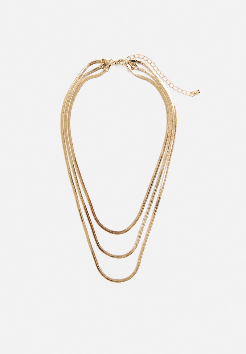 Gabriella multi row chain-gold Tessa Design Jewellery | Superbalist.com