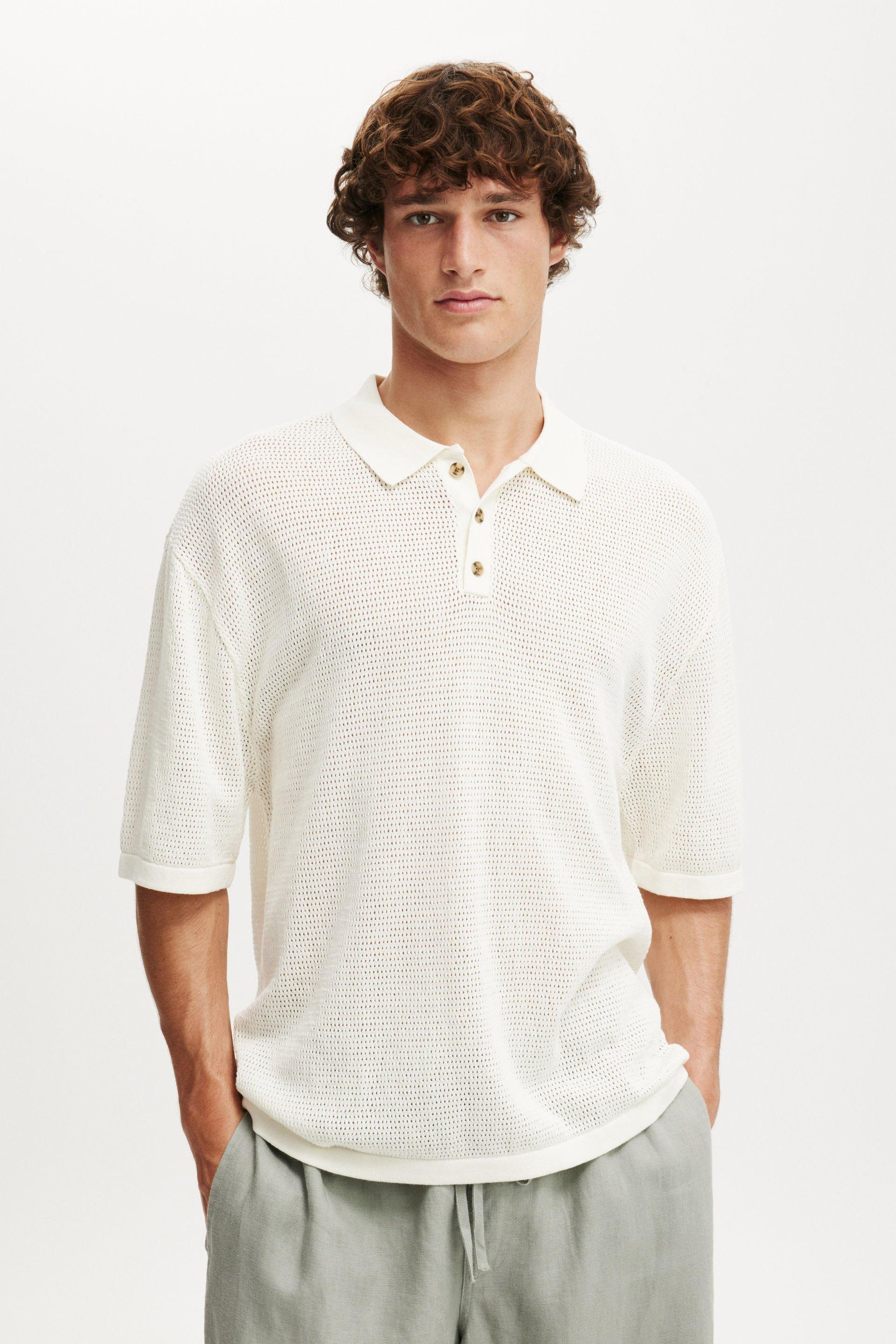 トップス orimi 24ss GLITTER KNIT POLO Knitted Polo - Off White