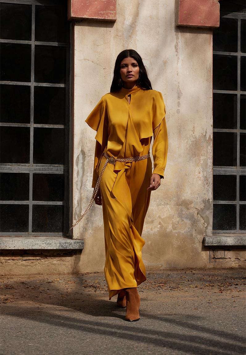 Annie Dress Mustard