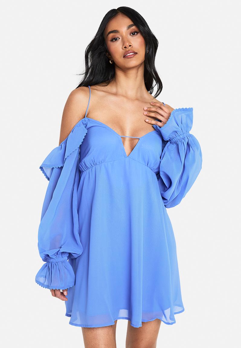 トップス ans dotsloevner MINI DRESS BLUE original.jpg