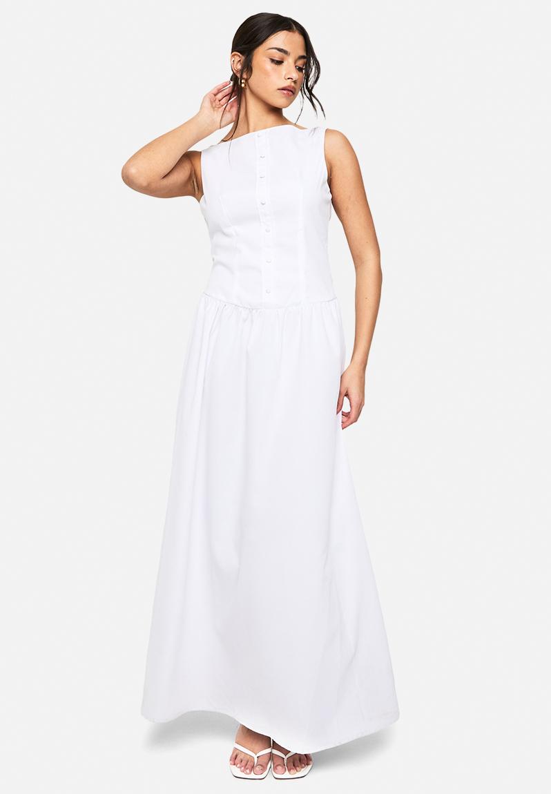 Snowfall Maxi Dress White