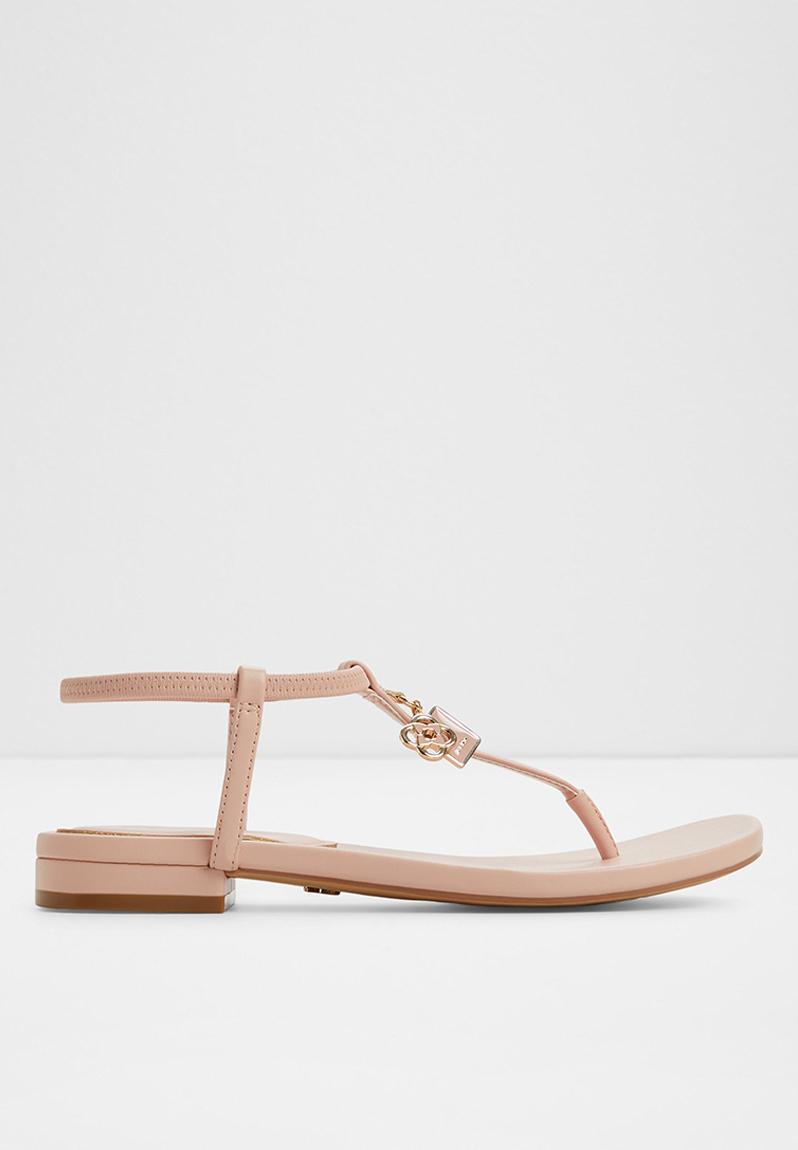 Coloko Amaryllis Blush Pink Glitter Glamorous Sparkly T-bar Flip Flops