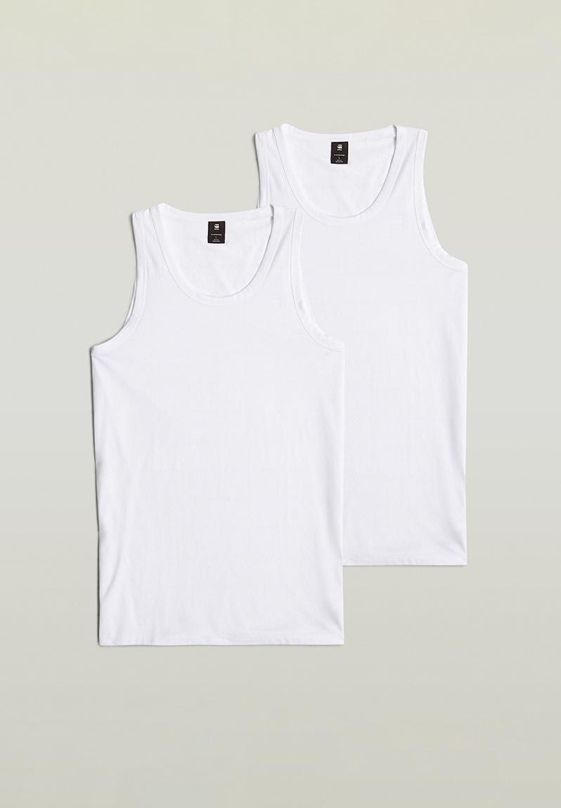 Base tank top 2-pack - white