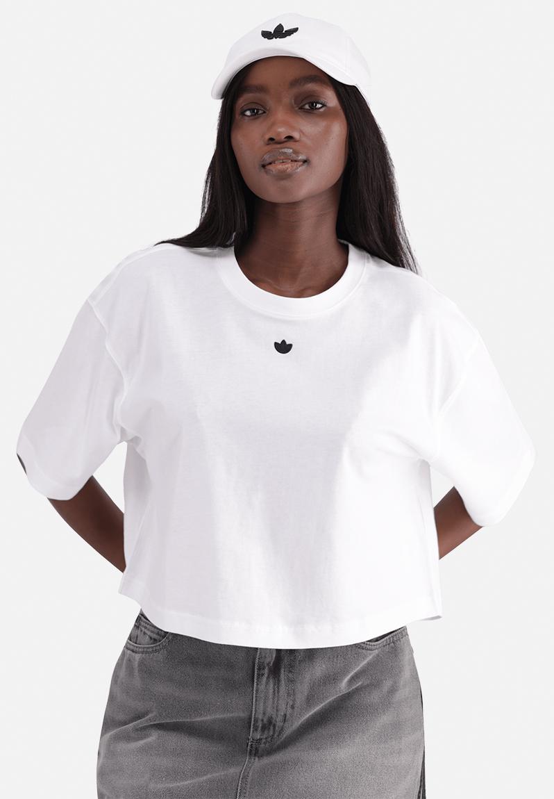 トップス cee Adidas Essentials Croped Tee - White