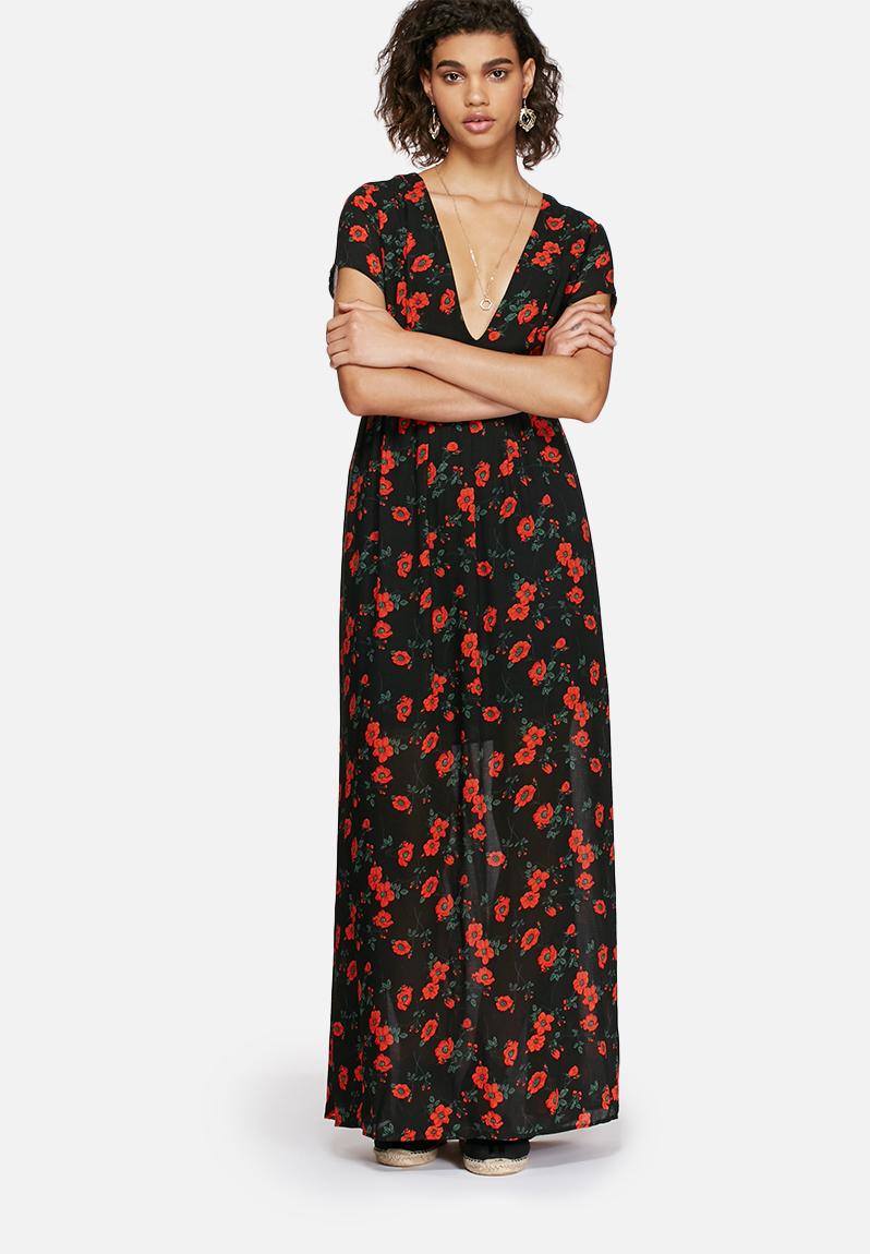 spanish-floral-dress-black-glamorous-casual-superbalist