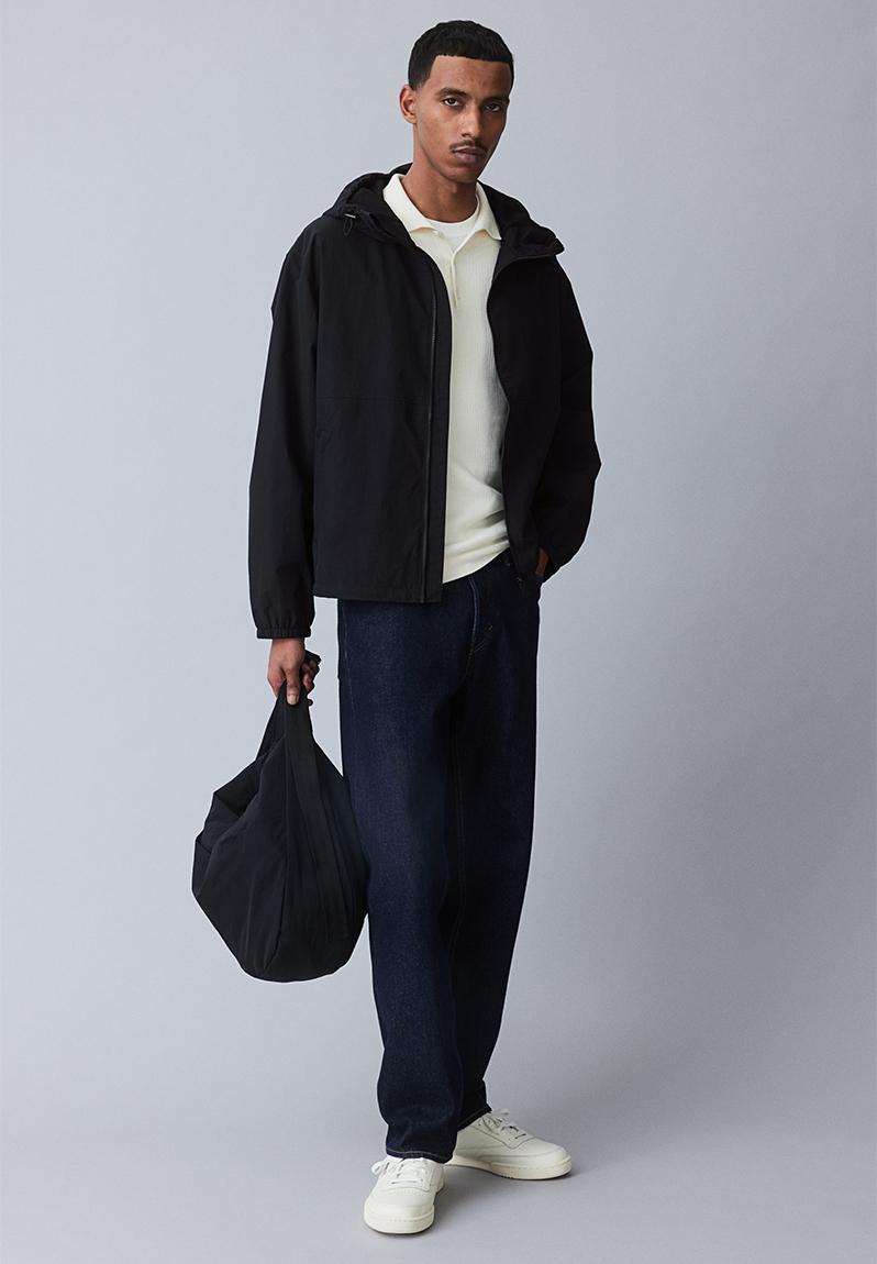 Regular fit windbreaker - black - 1257562001