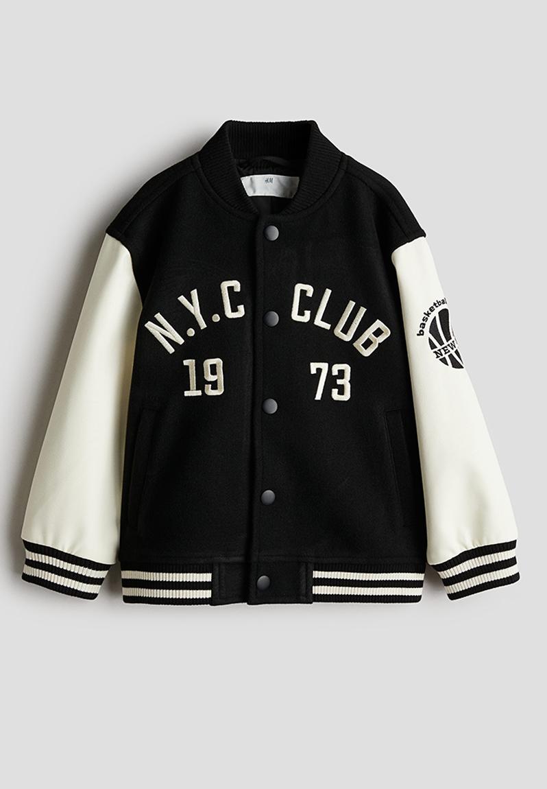 ジャケット・アウター jent louis Padded Stand Collar Blouson Padded baseball jacket - black/n.y.c club - 1232349009