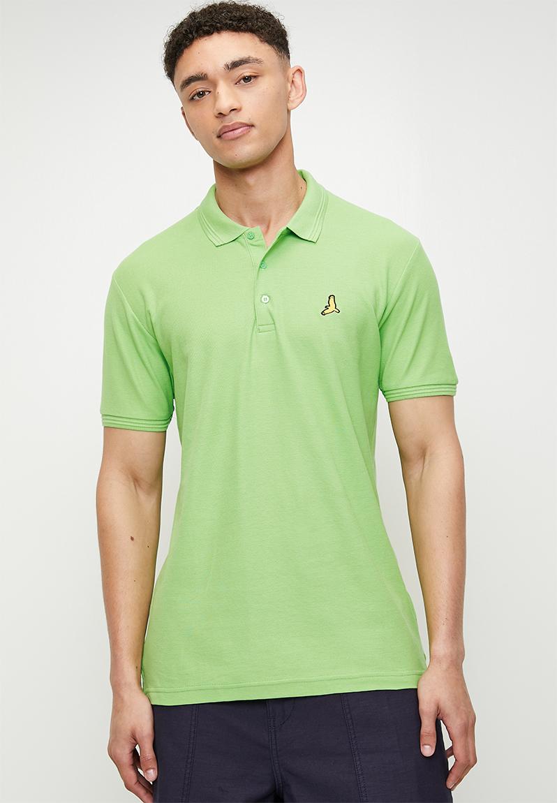 トップス Pedestal polo tee Clothing - Trefoil Essentials Polo Tee - Green | adidas South Africa