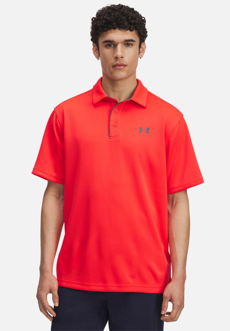 Tech Polo - Racer Red & Pitch Gray
