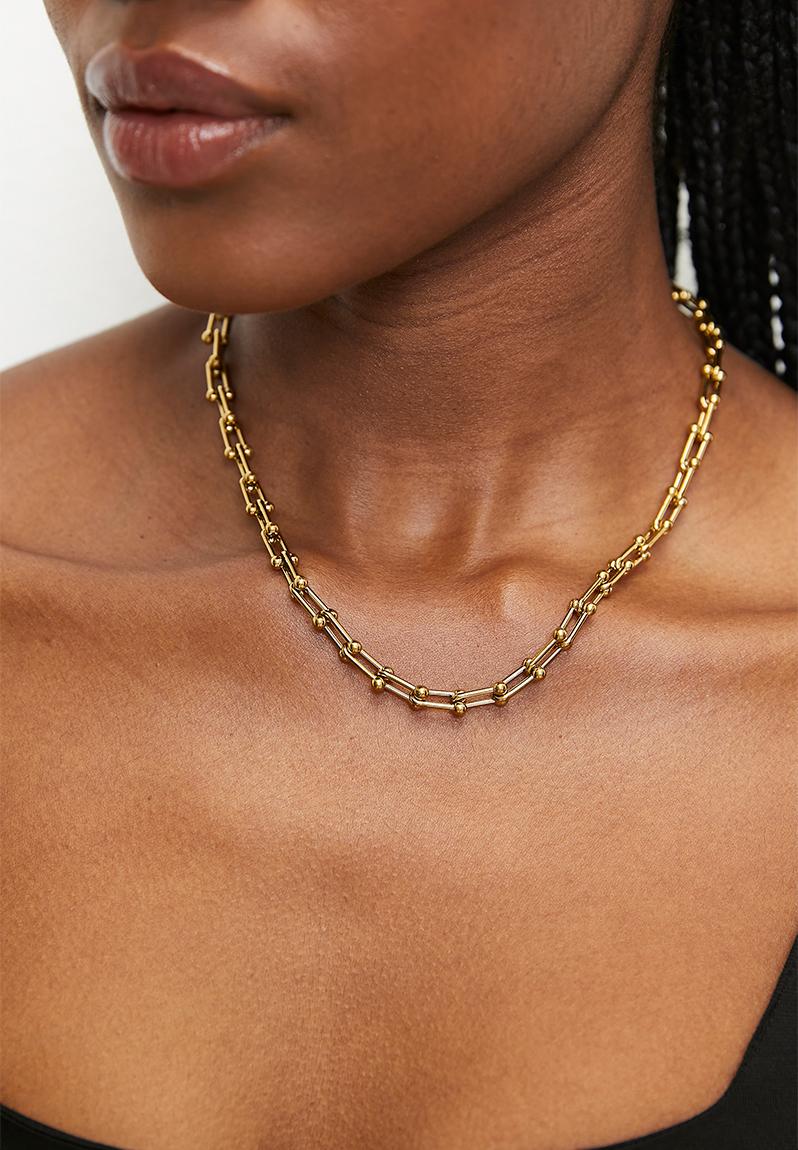 Cassidy chain necklace-gold