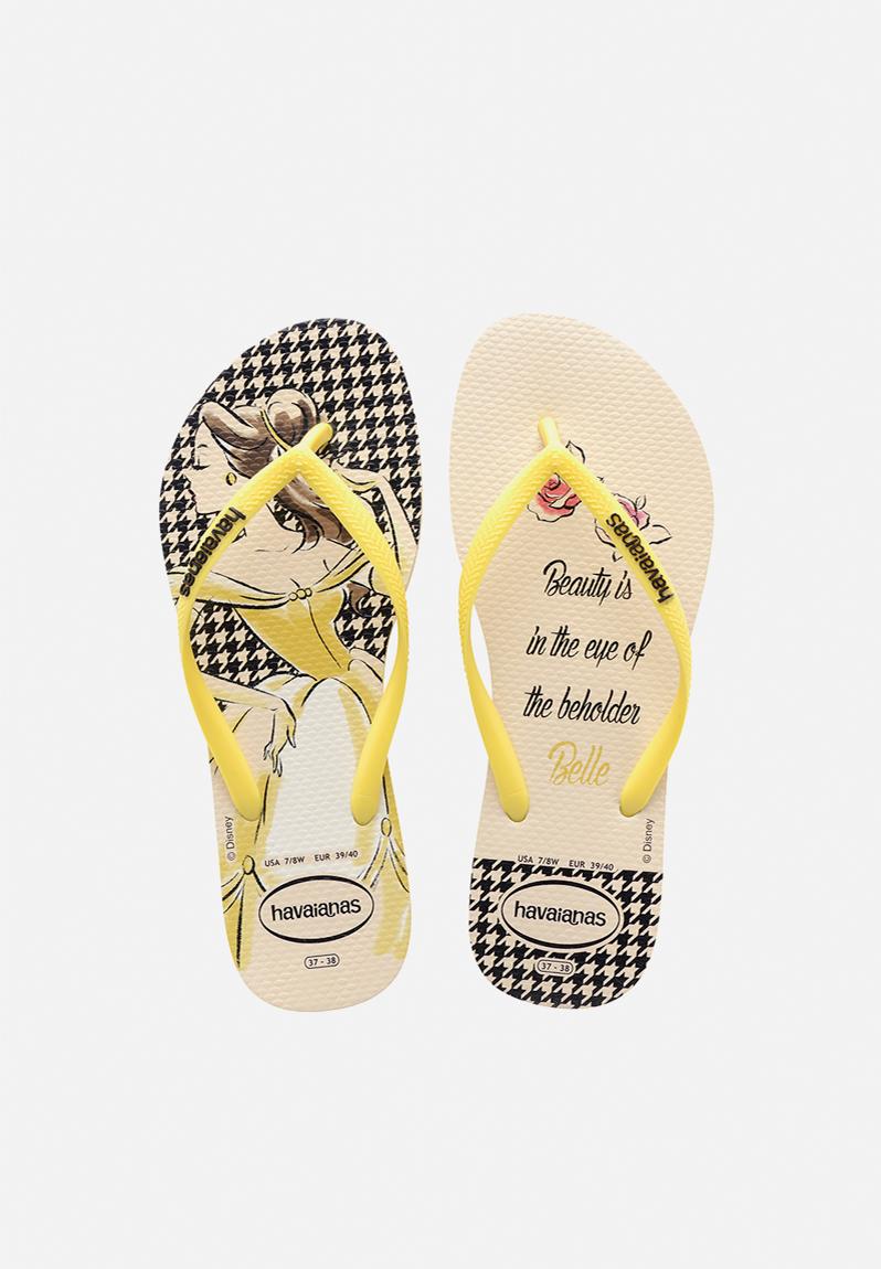 Slim princesas beige yellow Havaianas  Sandals  Flip 