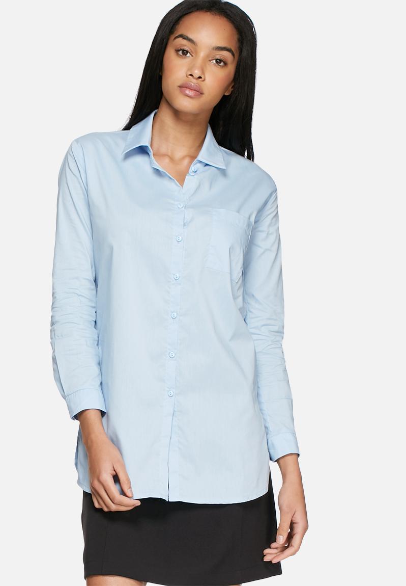 Cotton poplin shirt - light blue dailyfriday Shirts | Superbalist.com