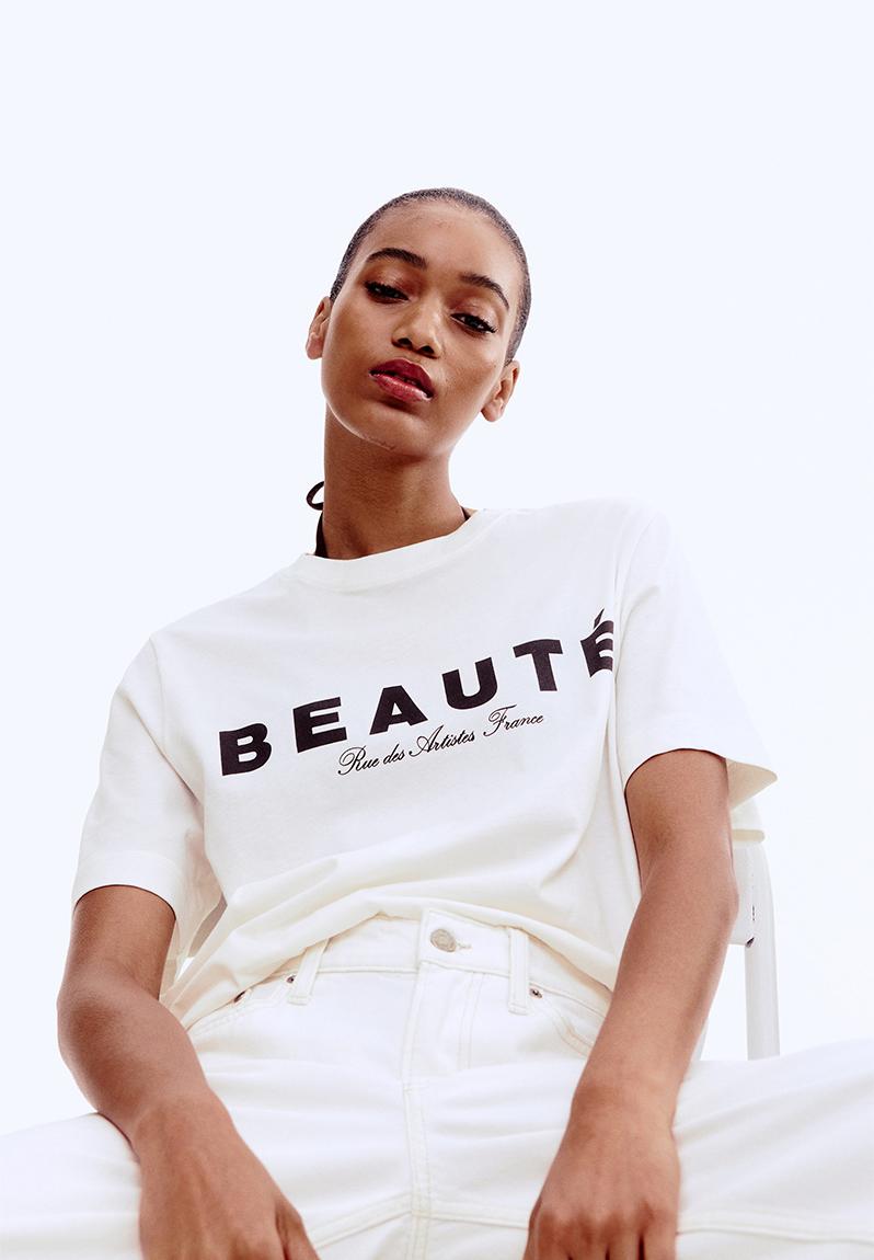 Printed t-shirt - white/beauté - 1274171030
