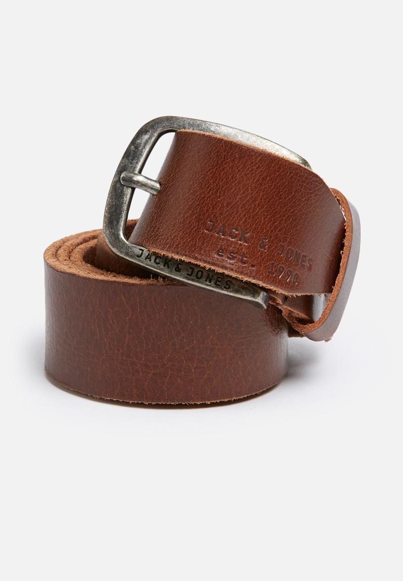 Paul leather belt noos - black coffee Jack & Jones Belts | Superbalist.com