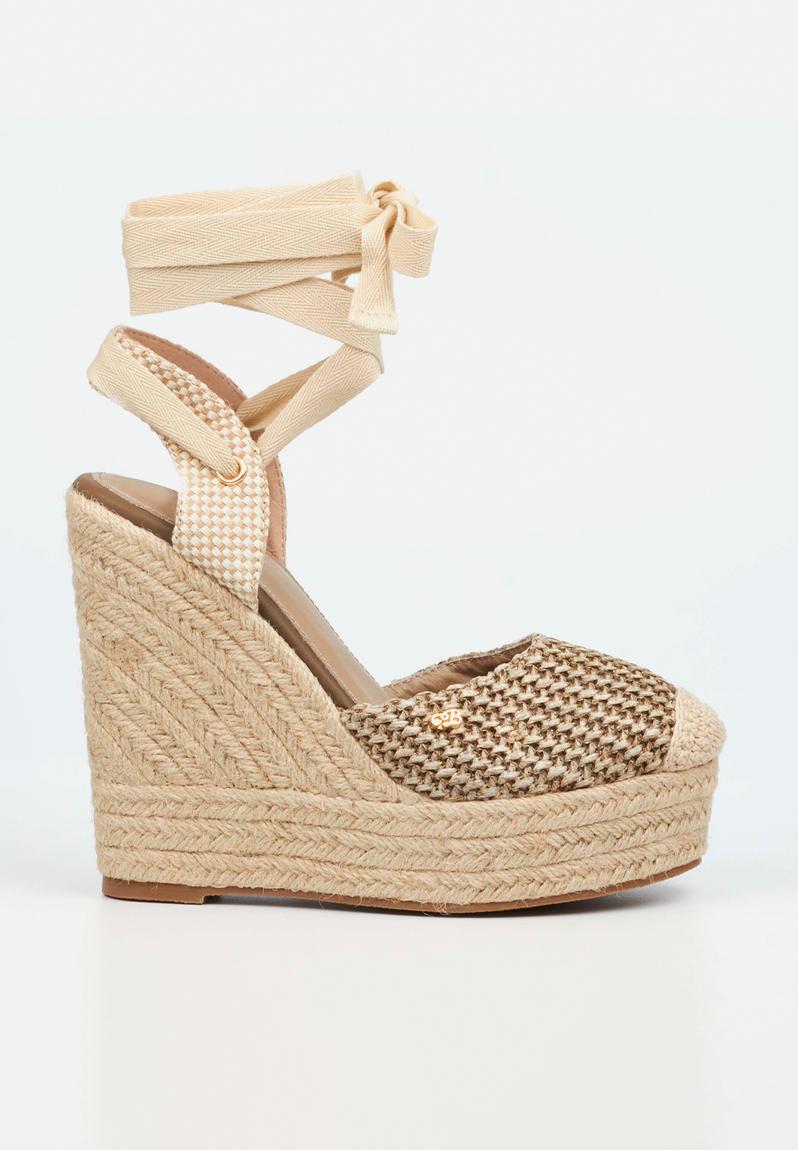 Moniker 11 tie up platform rope wedge - natural