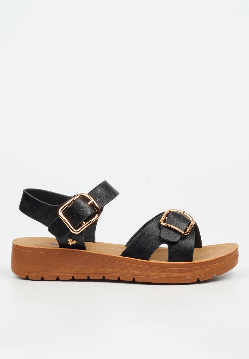 Xara 7 Open Toe Ankle Strap - Black