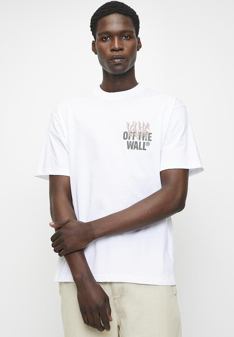 トップス PANEL BORDER S/S T-SHIRT white M Metal Wall Ss - White