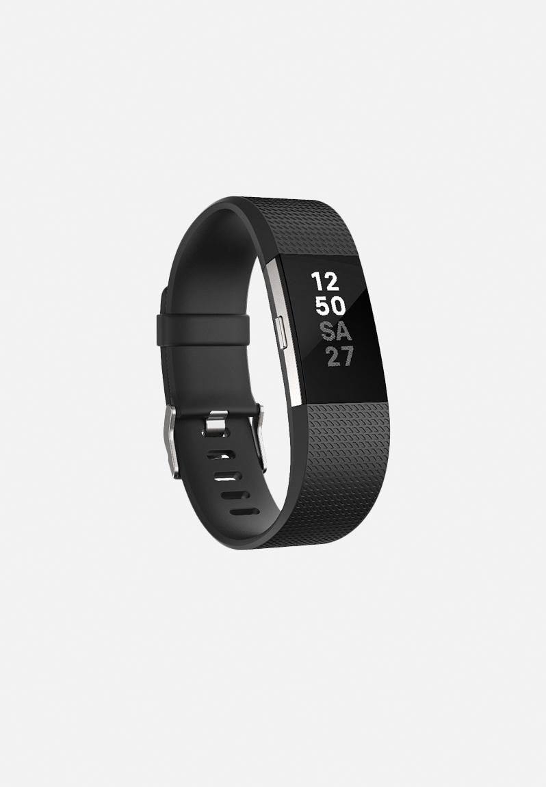 Fitbit charge 2 - black silver Fitbit Sport Accessories | Superbalist.com
