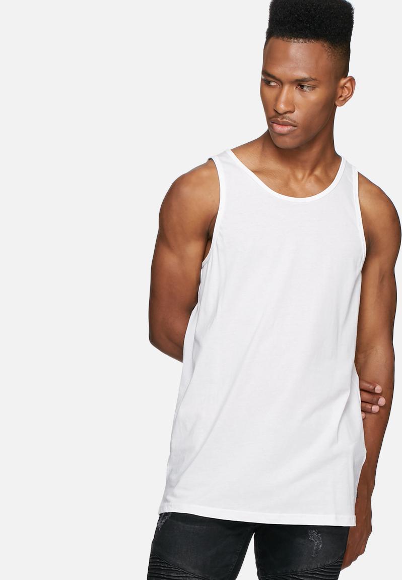 Nichols solid tank top - white Only & Sons T-Shirts & Vests ...