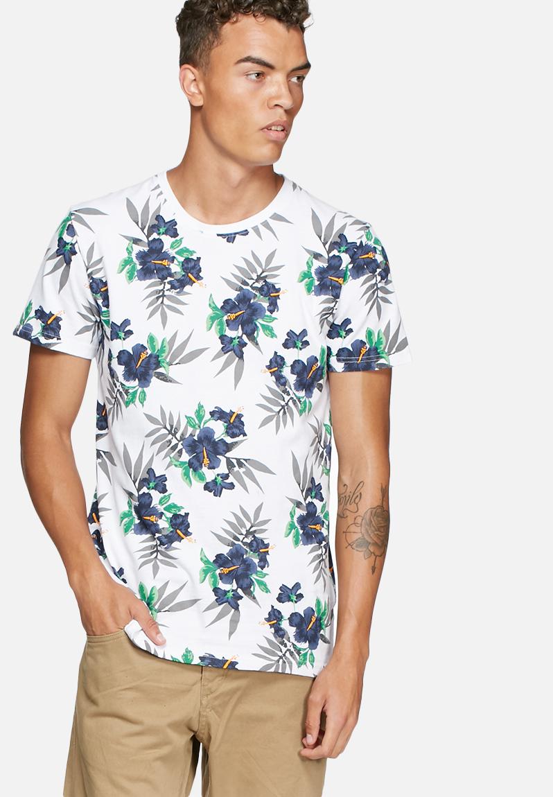 Dry hawaiian aop tee - optic white Superdry. T-Shirts & Vests ...