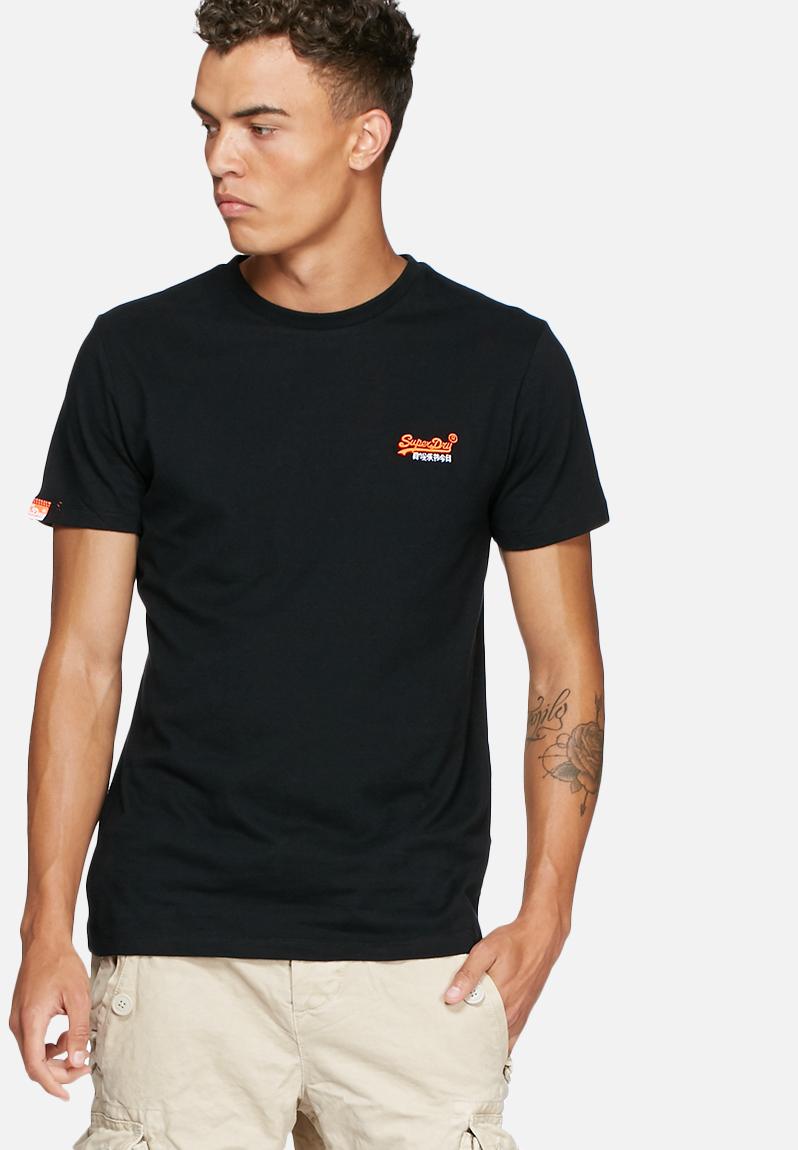 Orange label vintage embroidery tee - black Superdry. T-Shirts & Vests ...