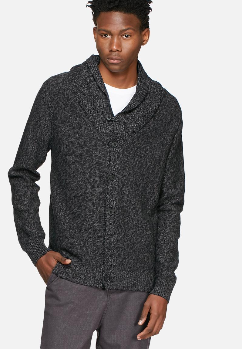 Bowan shawl cardigan black Selected Homme Knitwear