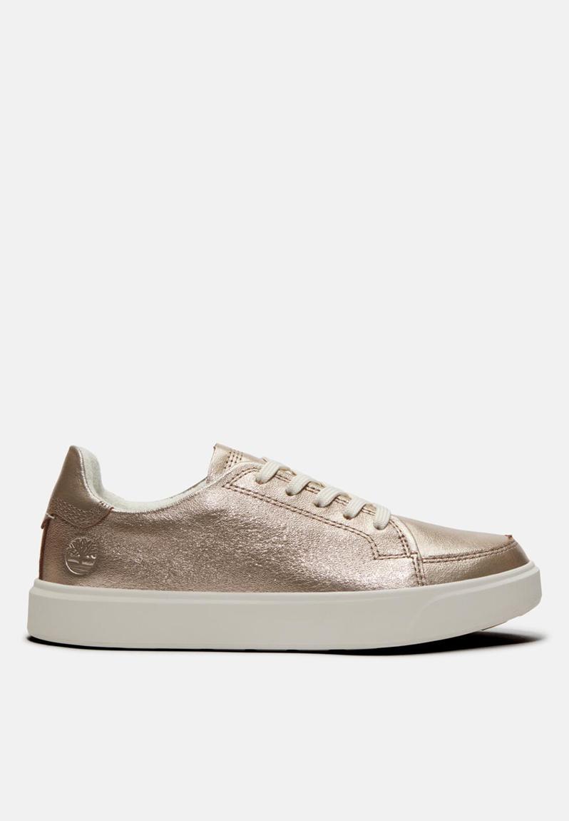 エマ Emerson street low lace sneaker - gold metallic