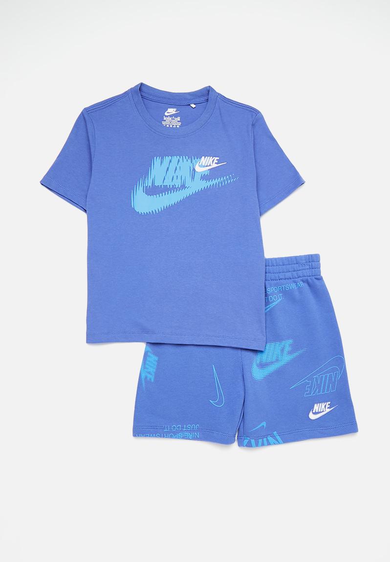 Nike club brand energy short set - comet blue34