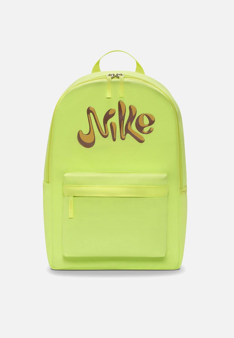 neon yellow nike bag