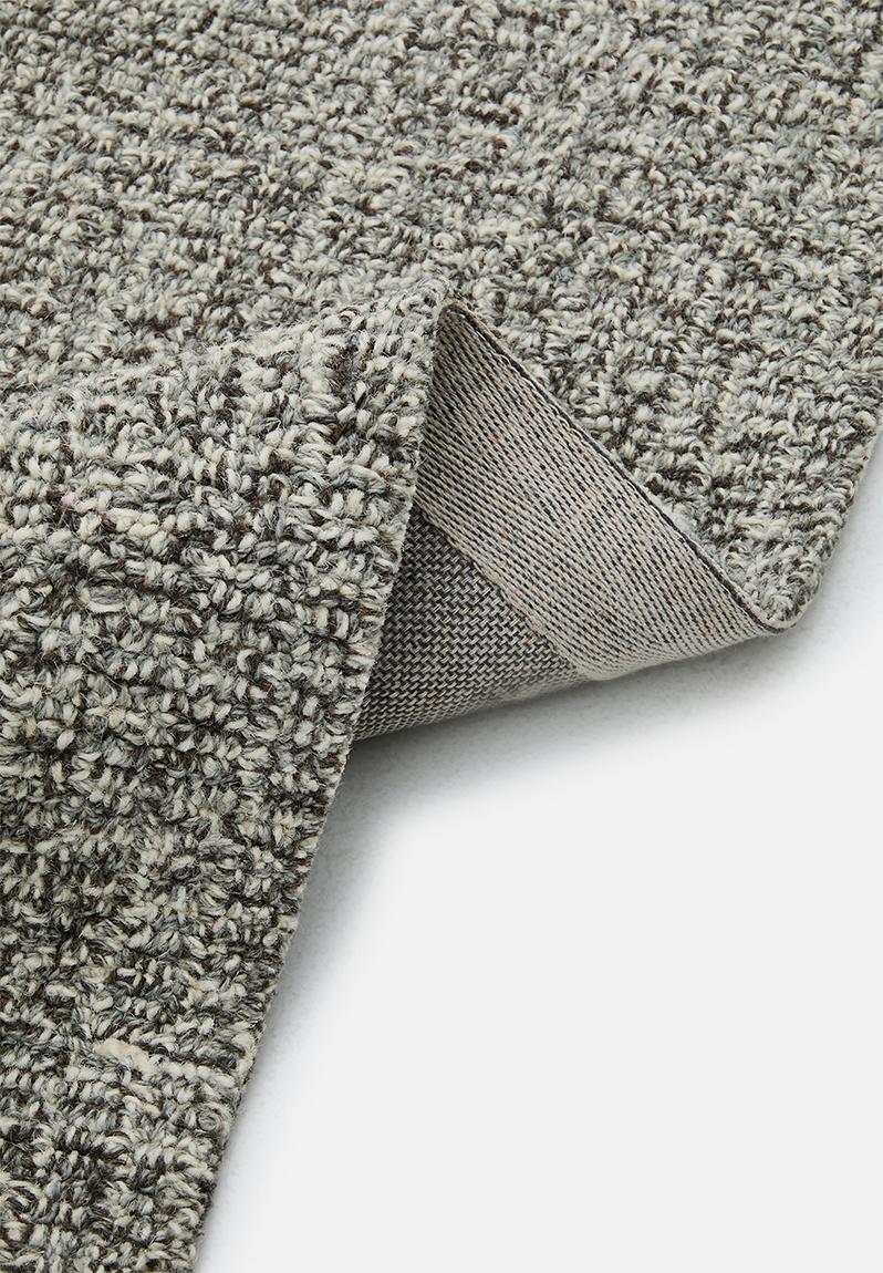 Monaco Wool & Cotton Blend Rug Grey Marl Sixth Floor Rugs & Mats ...