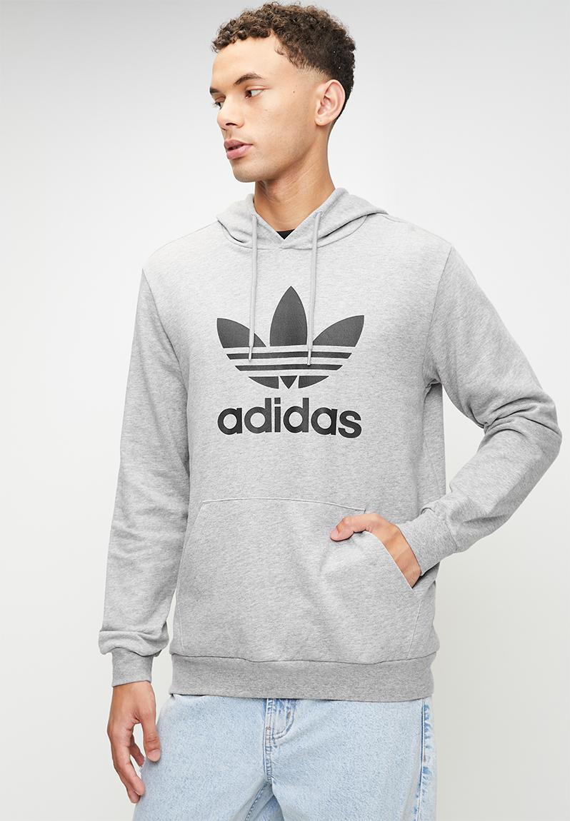 TREF HOOD - Medium grey heather